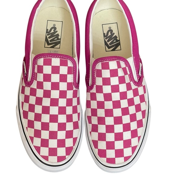 Vans Classic Slip On Checkerboard Fuchsia Purple
White ShoeWomens 9.5,8 Men - Picture 2 of 13